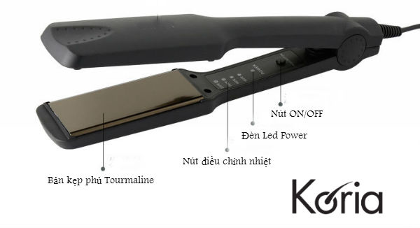 Máy kẹp tóc bản lớn giá rẻ Koria KA-2311